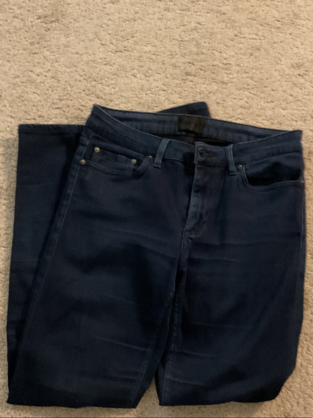 Acne Studio dark denim crop 25 inseam